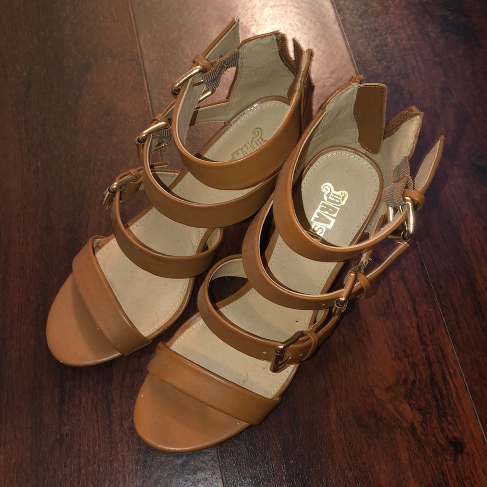 Belted strap heels